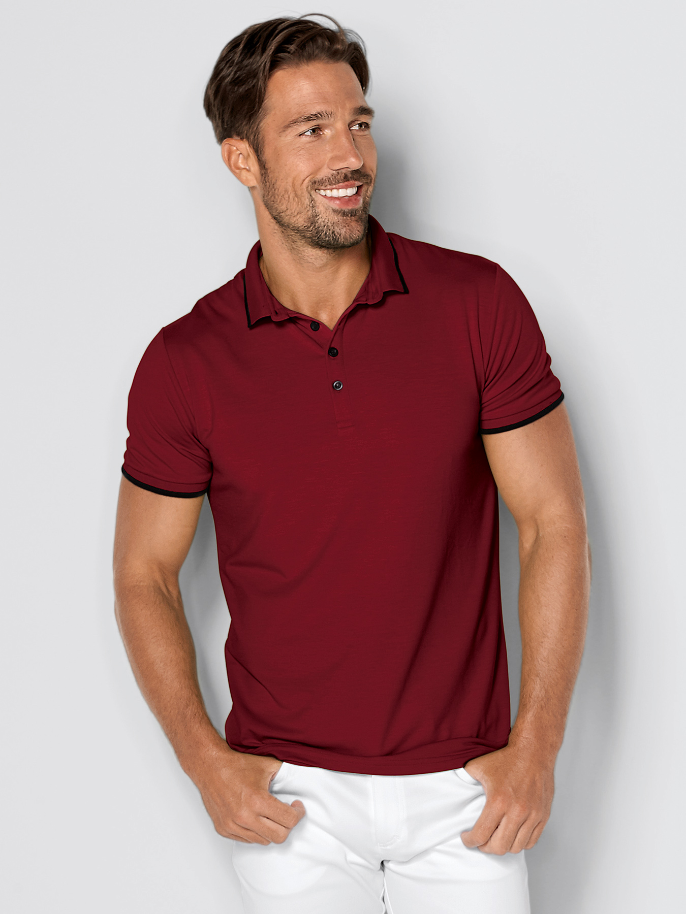 Poloshirt mit Viskose