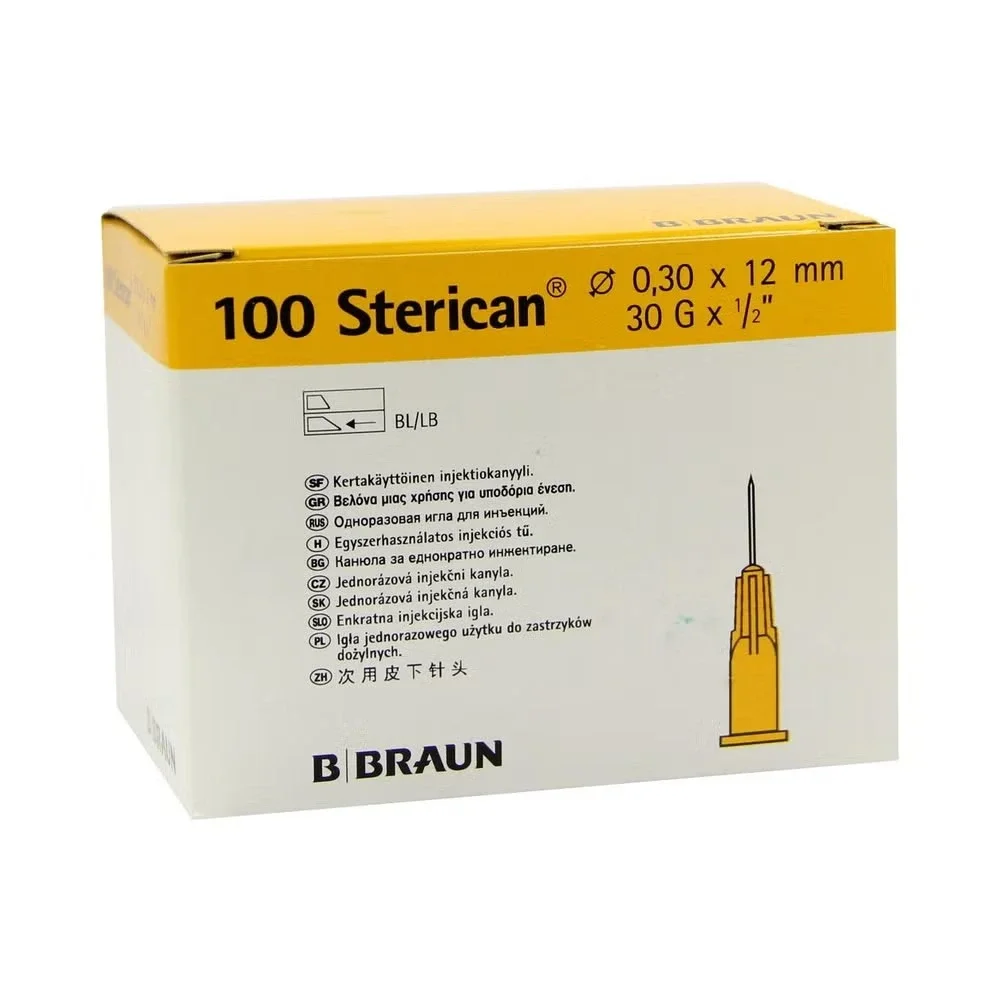 Sterican 0,30 x 12, 30GX1/2 Insulin, 100 Stück