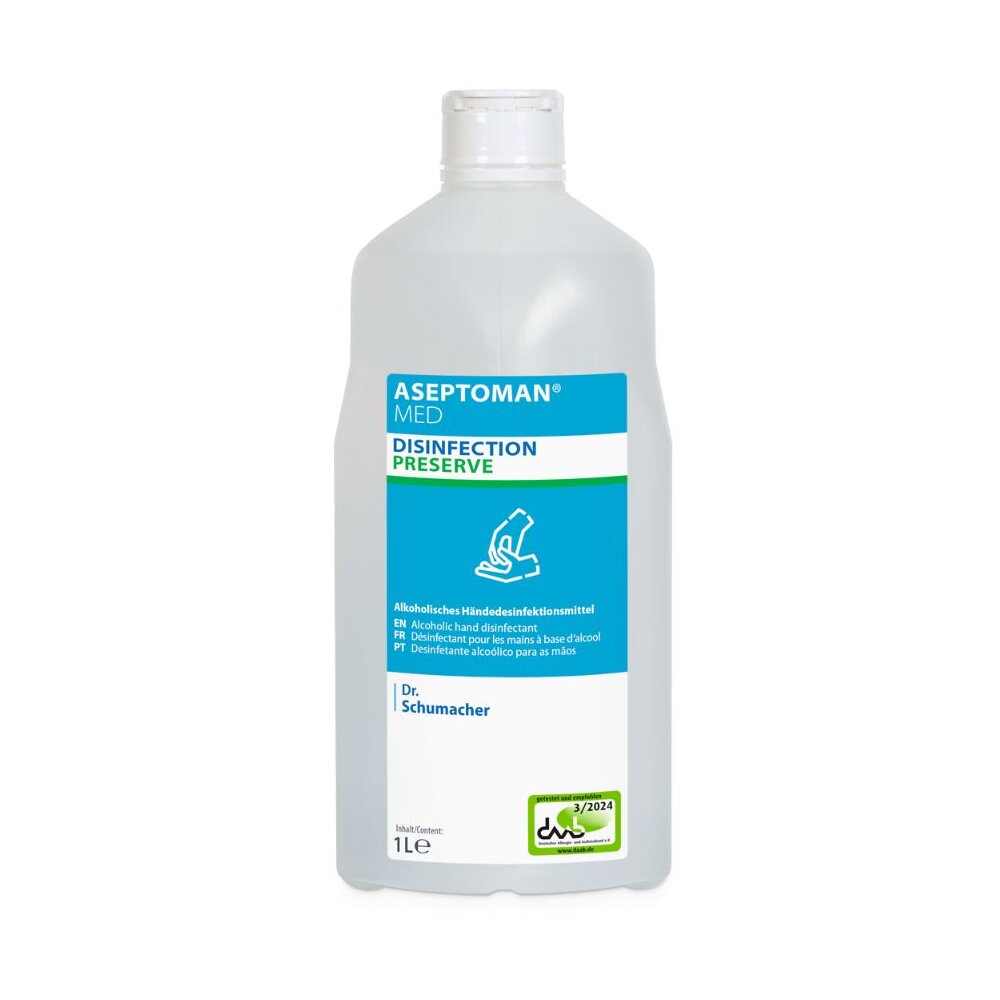 ASEPTOMAN MED, viruzid plus, alkoholisches Händedesinfektionsmittel, (1000 ml Flasche)