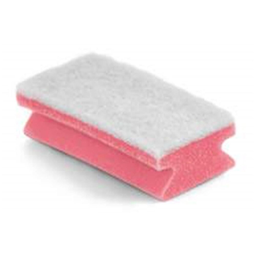 Bäderputzer 7 x 15 cm rot/ weiß (10 Stück)