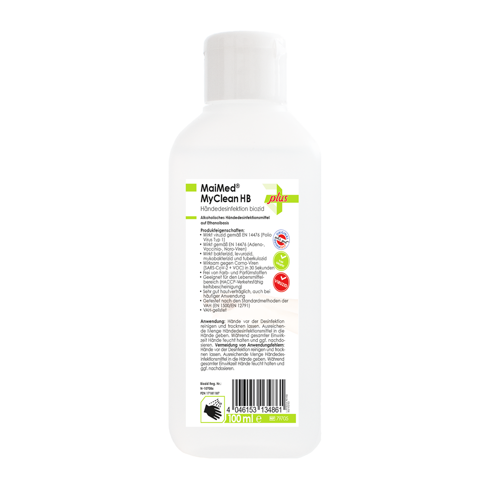MaiMed Händedesinfektionsmittel MyClean HB (100 ml Kittelflasche)