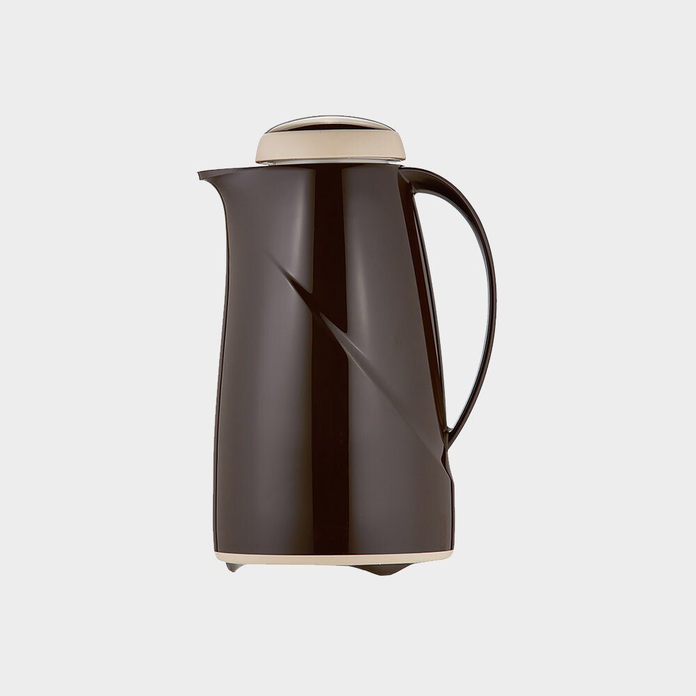 Warmhaltekanne Wave spülmaschinenfest mit Drehverschluss 1500 ml braun cappuccino