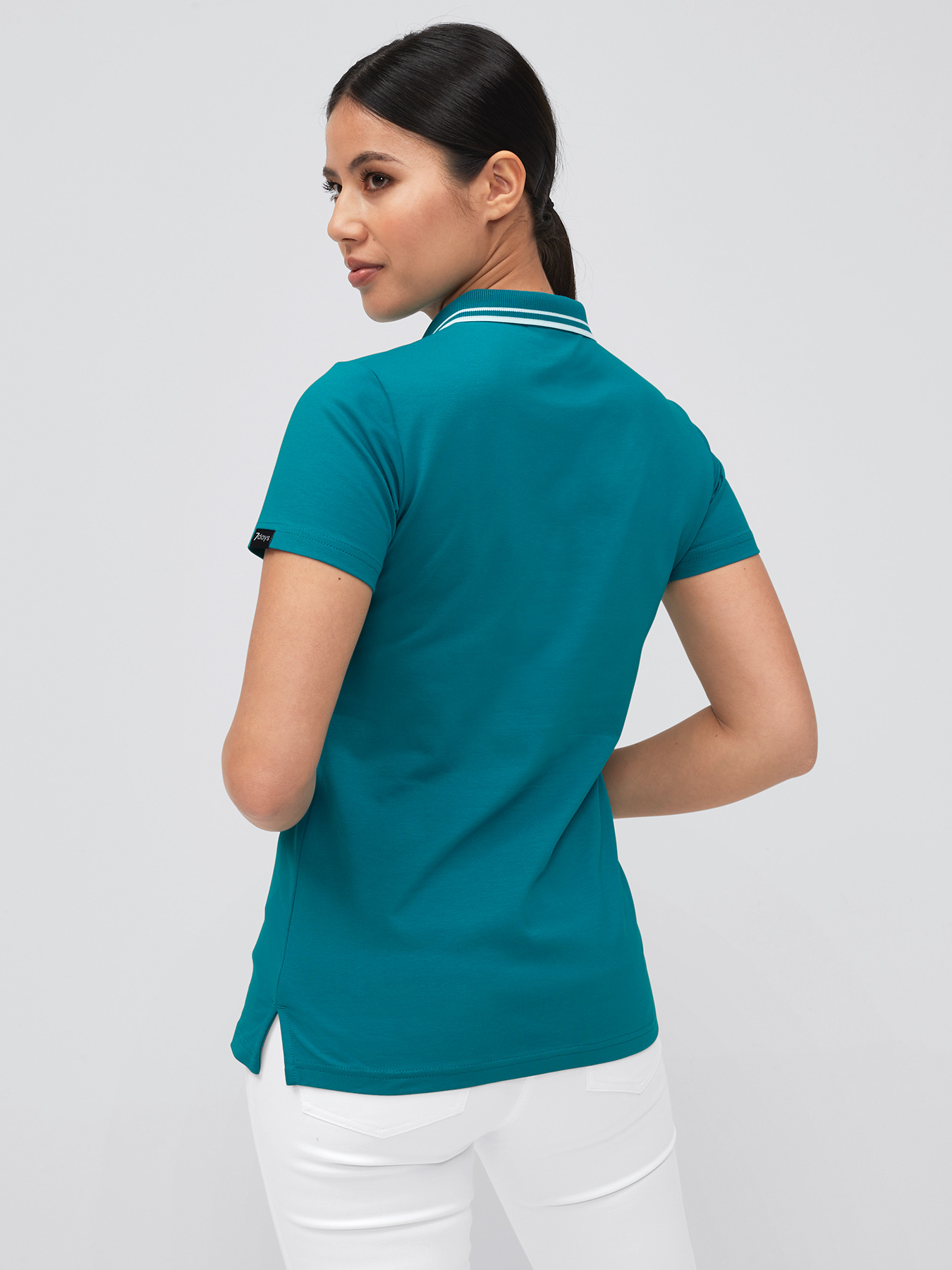 Poloshirt, Single Jersey - Strickkragen