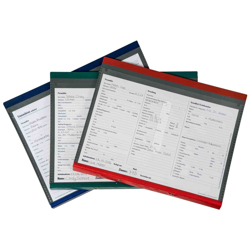 BOI Pflegemappe, ambulant PM2R, grau/rot