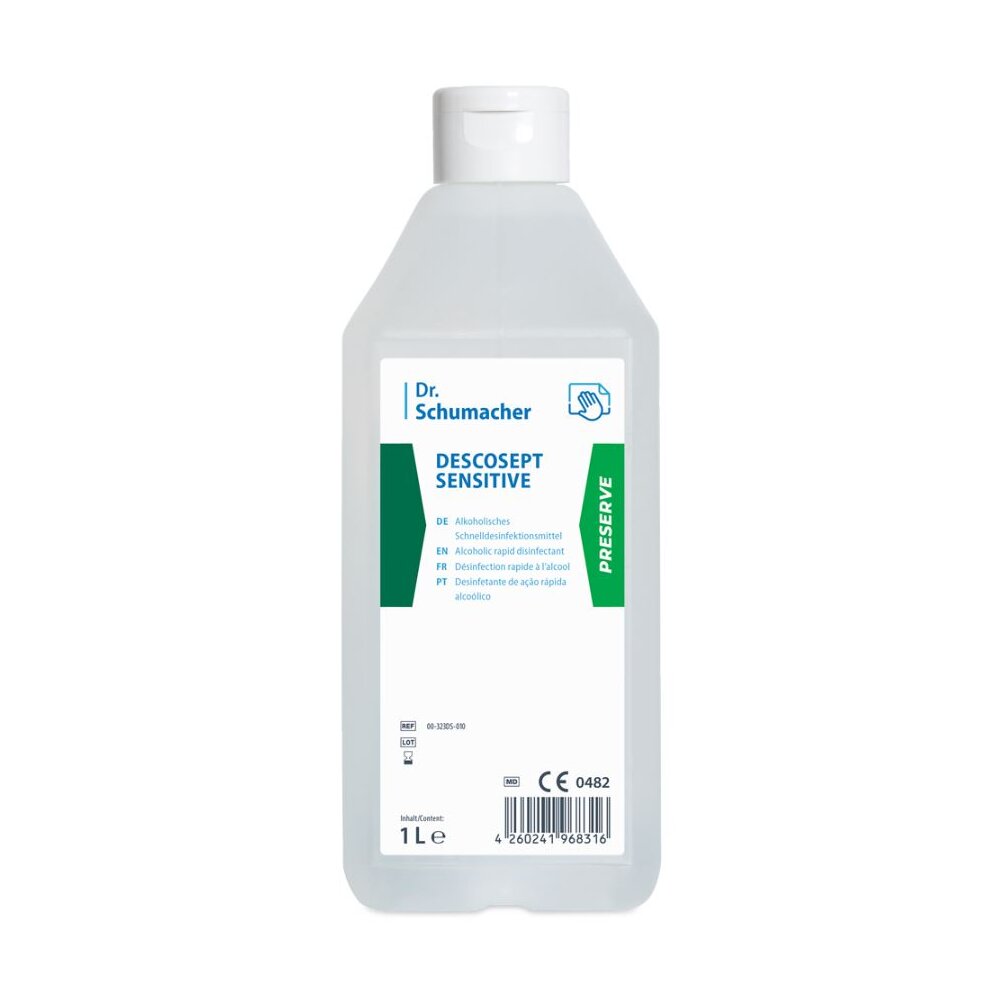 DESCOSEPT SENSITIVE, Alkoholisches Schnelldesinfektionsmittel 1000 ml Flasche