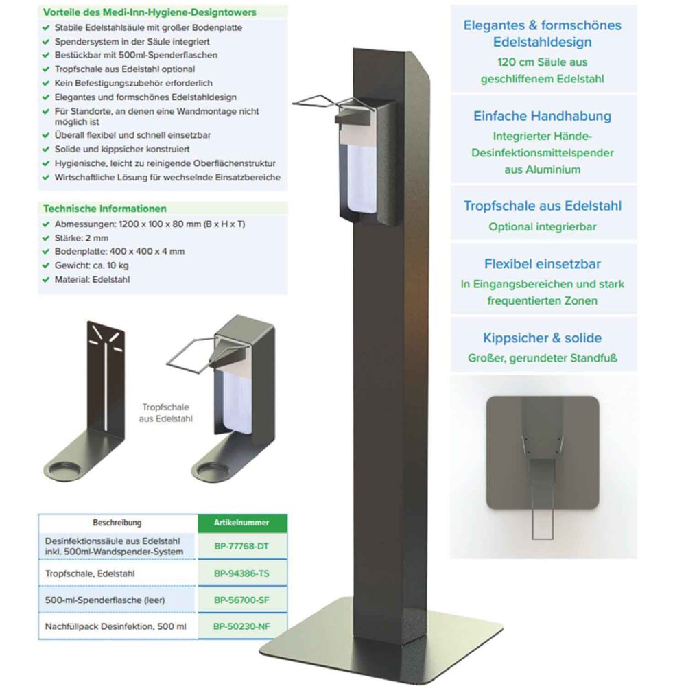 Medi-Inn Hygienetower Desinfektionssäule