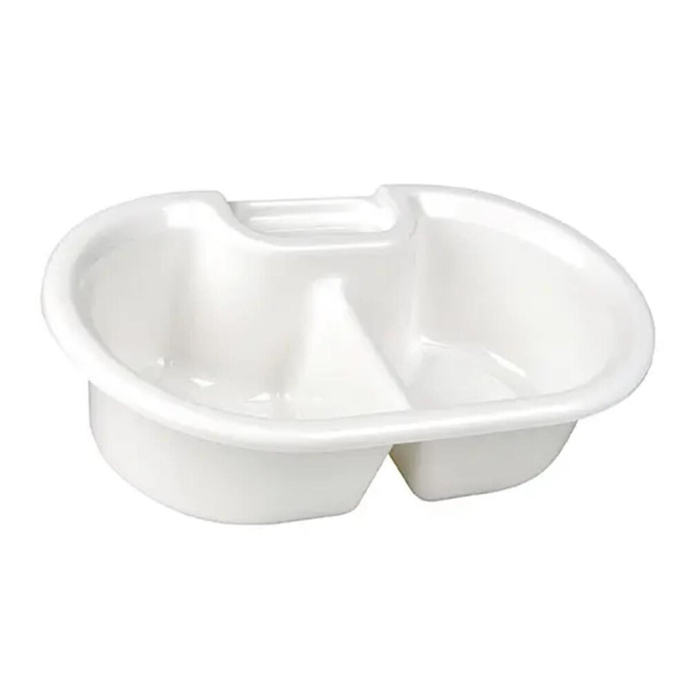 Waschschüssel mit Seifenablage und tiefer Teilung