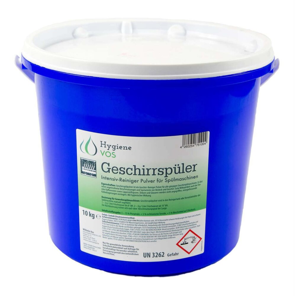 Geschirr-Reiniger 10 Kg, Chlorfrei, Eimer