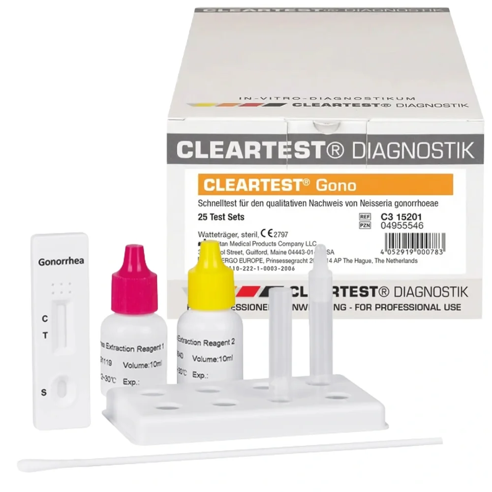 Cleartest Gono immunochr. Testkassetten, 25 Stück