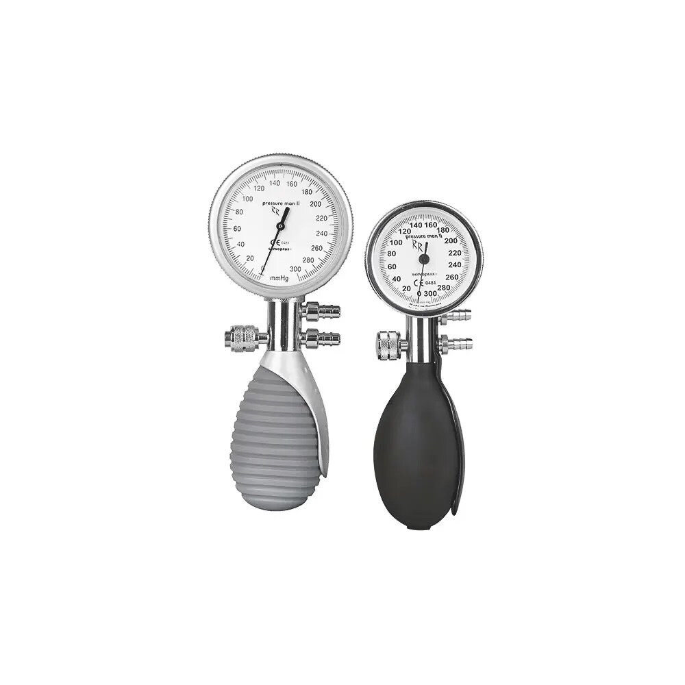 Blutdruck-Manometer 60 mm Skala ohne Manschette (2-Schlauch)