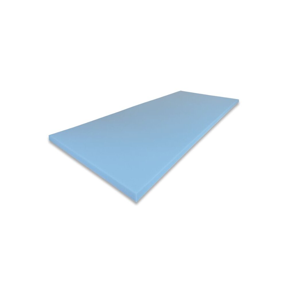 Standard-Pflegebett-Matratzenauflage Trikotbezug hellblau 200 x 90 x 5 cm