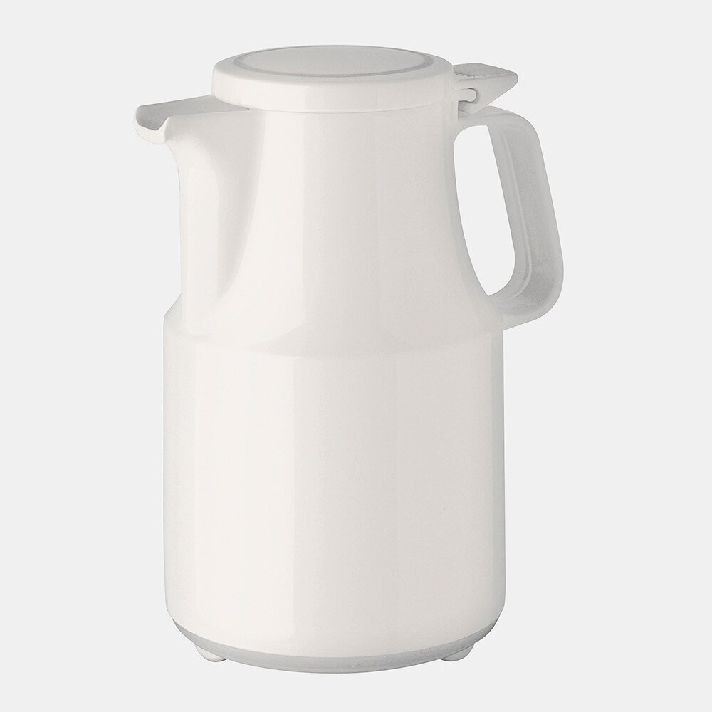 Warmhaltekanne mit Klappdeckel spülmaschinenfest 600 ml weiß