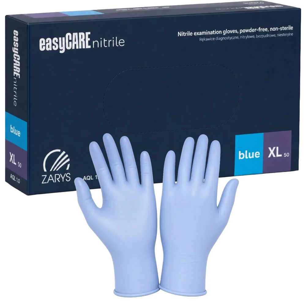 easyCare Nitrilhandschuhe blau puderfrei Größe XL 100 Stück