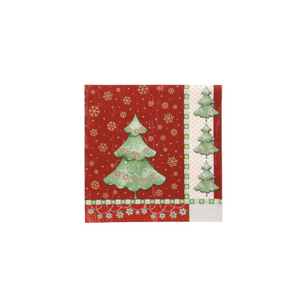 Servietten, 3-lagig 1/4-Falz 40 x 40 cm Winter Harmony" (Pack a 20 Stk.)"