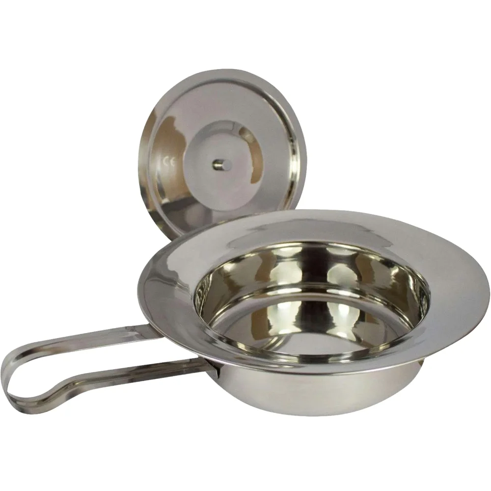 Bettpfanne/ Steckbecken mit Deckel EDELSTAHL (Stück)