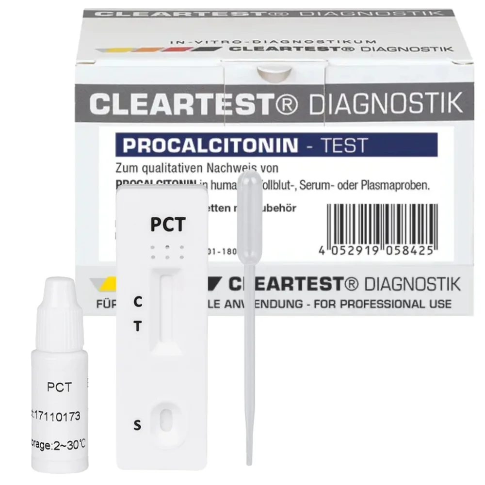 Cleartest Procalcitonin Schnelltest PCT Entzündungsdiagnostik 5 Tests