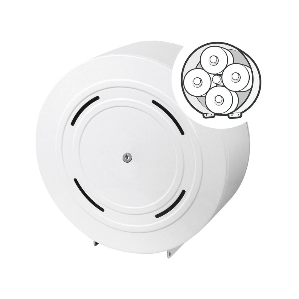 Toilettenpapierspender ToPa-Karusselhalter für 4 Kleinrollen