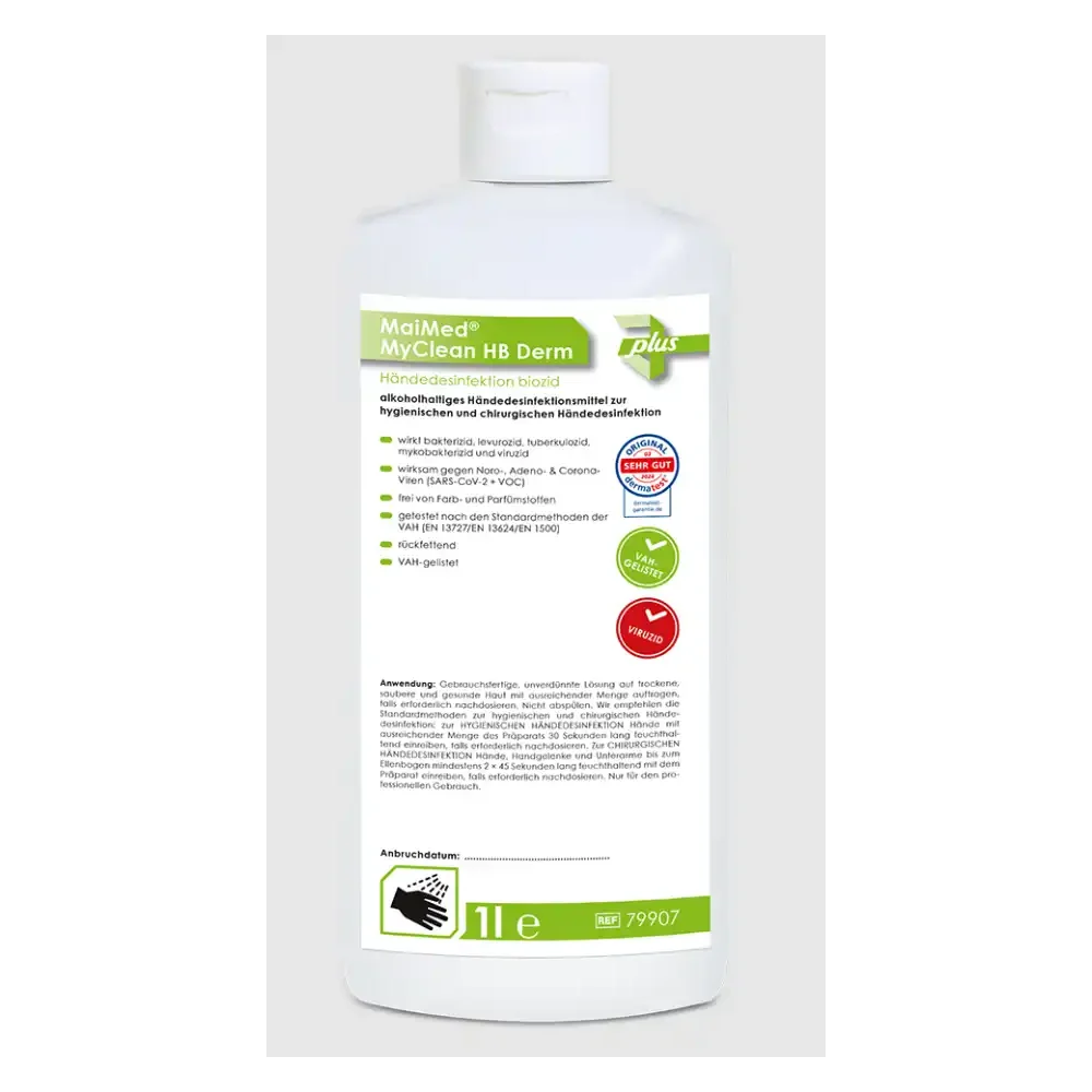 MaiMed Händedesinfektionsmittel MyClean HB Derm in 1 Liter