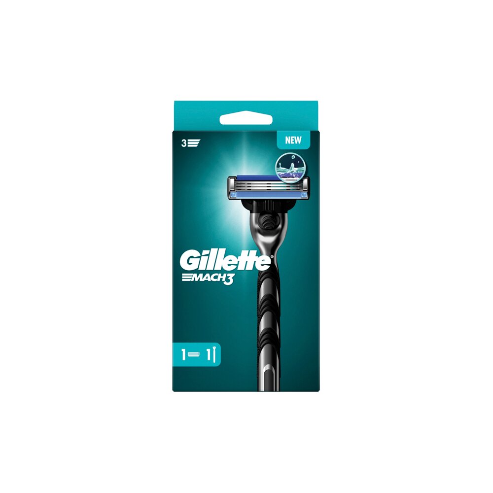 Rasierer Nassrasierer Gillette Mach 3 mit 1 Ersatzklinge