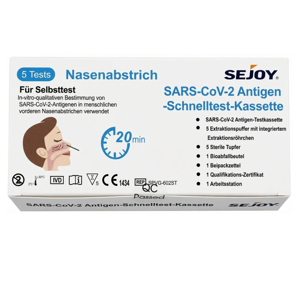 SEJOY Covid 19 - Selbsttest Schnelltest 5er Packung