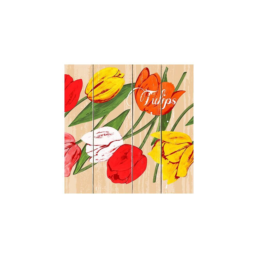 Servietten, 3-lagig 1/4-Falz 33 x 33 cm Blooming Tulips" (Karton 600Stk)"