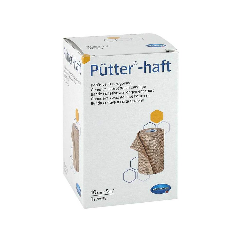 Pütter-haft Binde, 5 m x 10 cm, Packung mit 1 Stück, Pütter-haft Binde, 5 m x 10 cm, 1 Stück, MHD überschritten, nur für Schulungszwecke