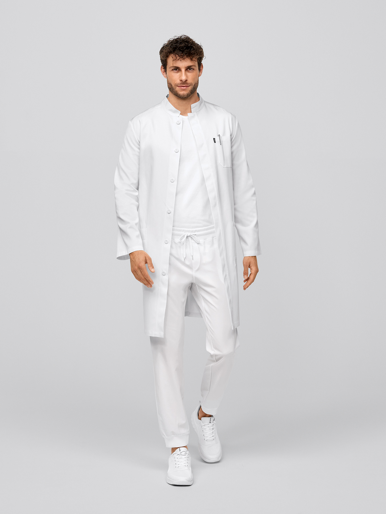 Arztkittel/Labormantel mit Rückenfalte