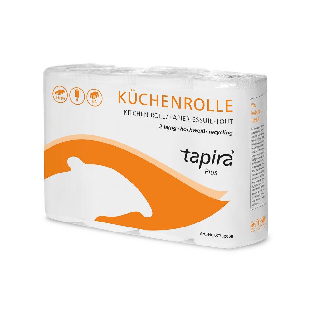 TAPIRA PLUS Küchenrolle, 2-lagig (VE 4 Rollen)