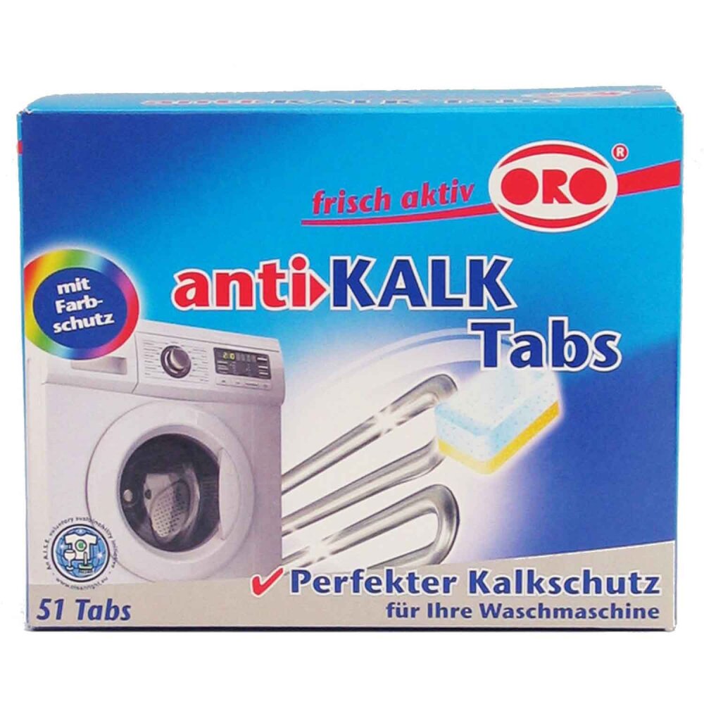 Anti-Kalk Tabs für die Waschmaschine (51 Tabs pro Pack)