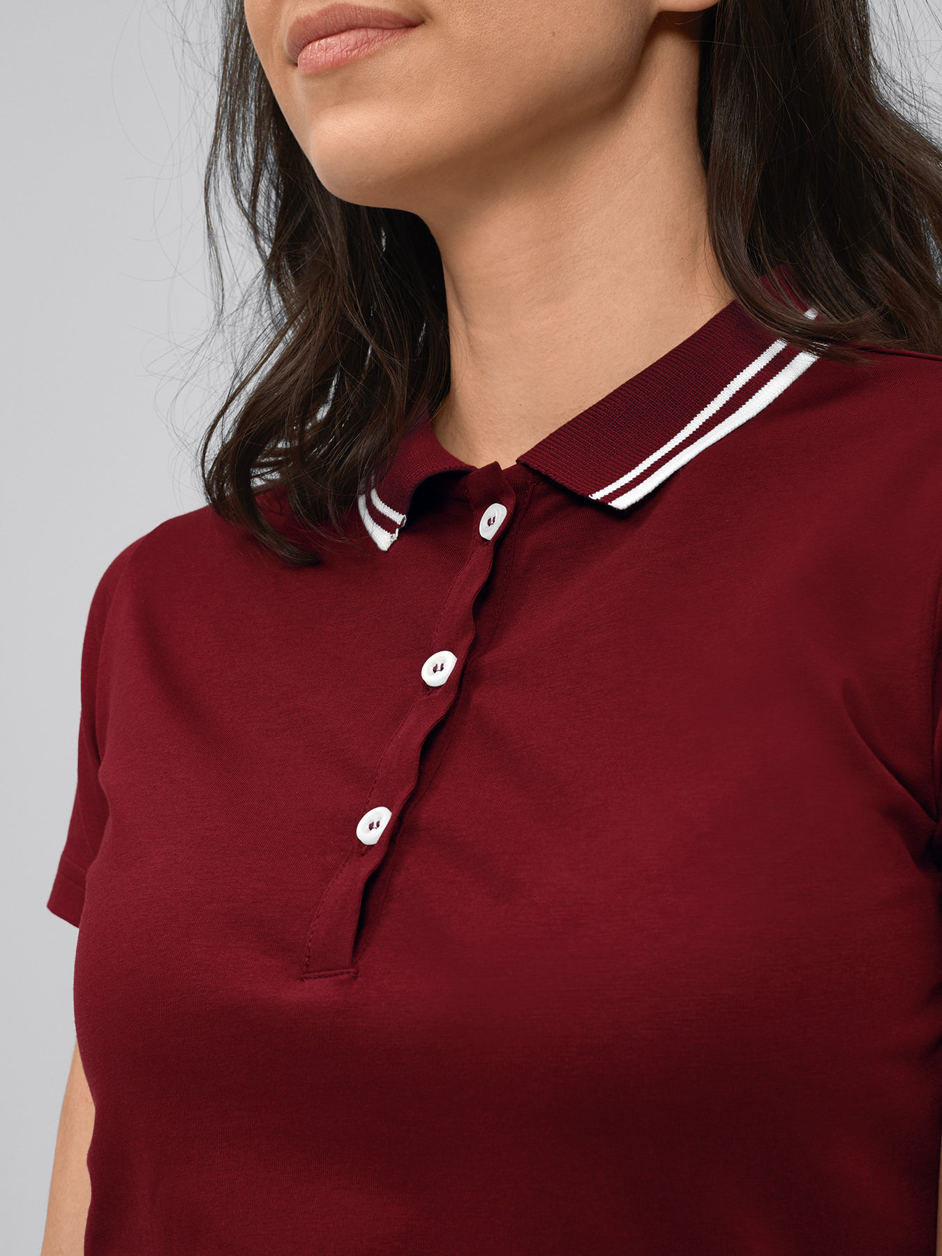 Poloshirt, Single Jersey - Strickkragen