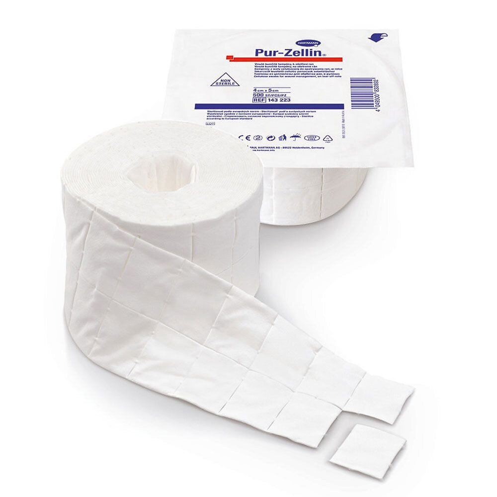 Pur-Zellin® 4 x 5 cm unsteril Rolle zu 500 Stück