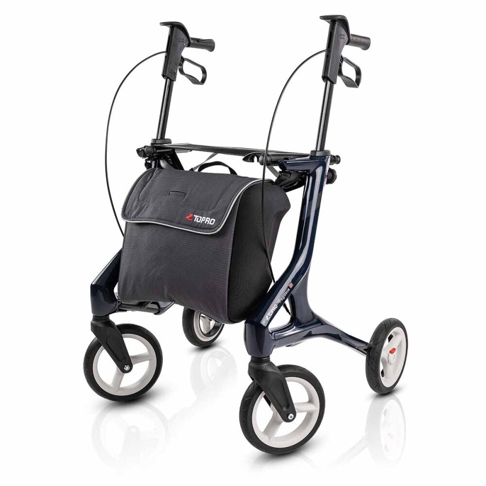 Topro Pegasus Carbonrollator, Stahlblau