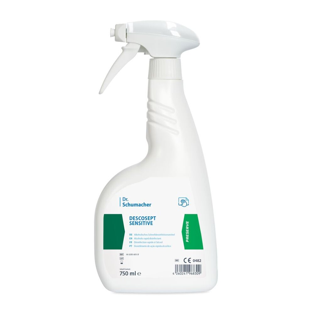 DESCOSEPT SENSITIVE, Alkoholisches Schnelldesinfektionsmittel (750 ml Sprühflasche)