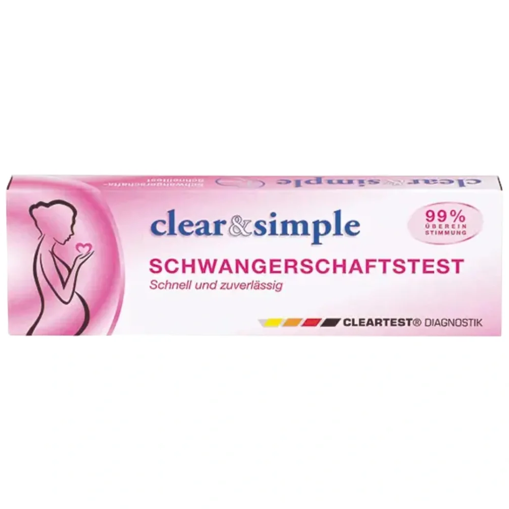 Cleartest HCG Schwangerschaftstest Clear & Simple Midstreamt | 1 Stück