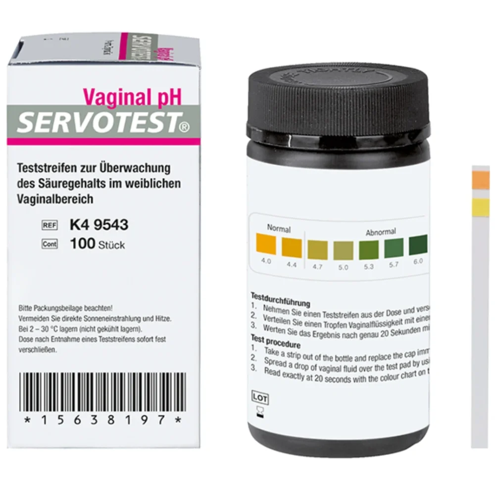 SERVOTEST Vaginal pH Teststreifen 100 Stück