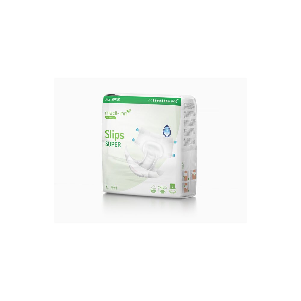 medi-inn® CLASSIC Slips Super in Größe L (Pack a 15 Stück)