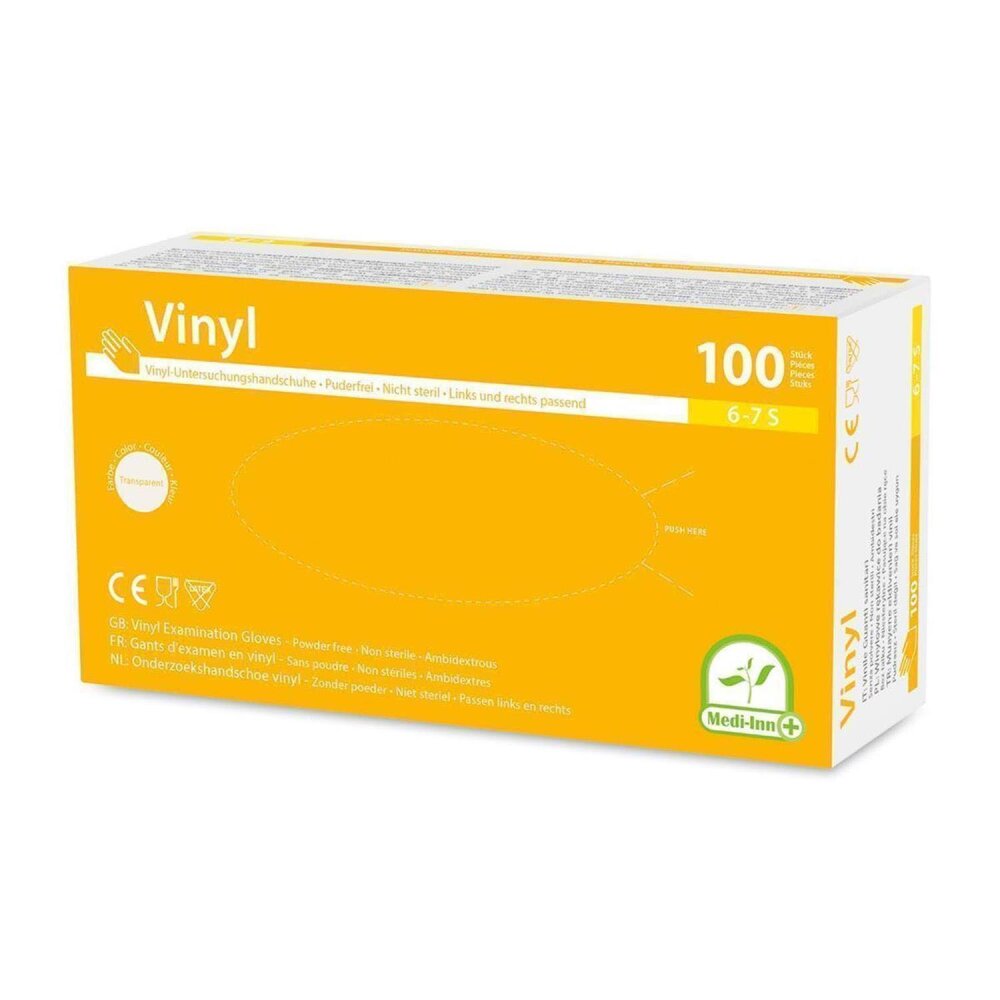 Medi-Inn Vinylhandschuhe Einmalhandschuhe puderfrei Comfort Gr.S