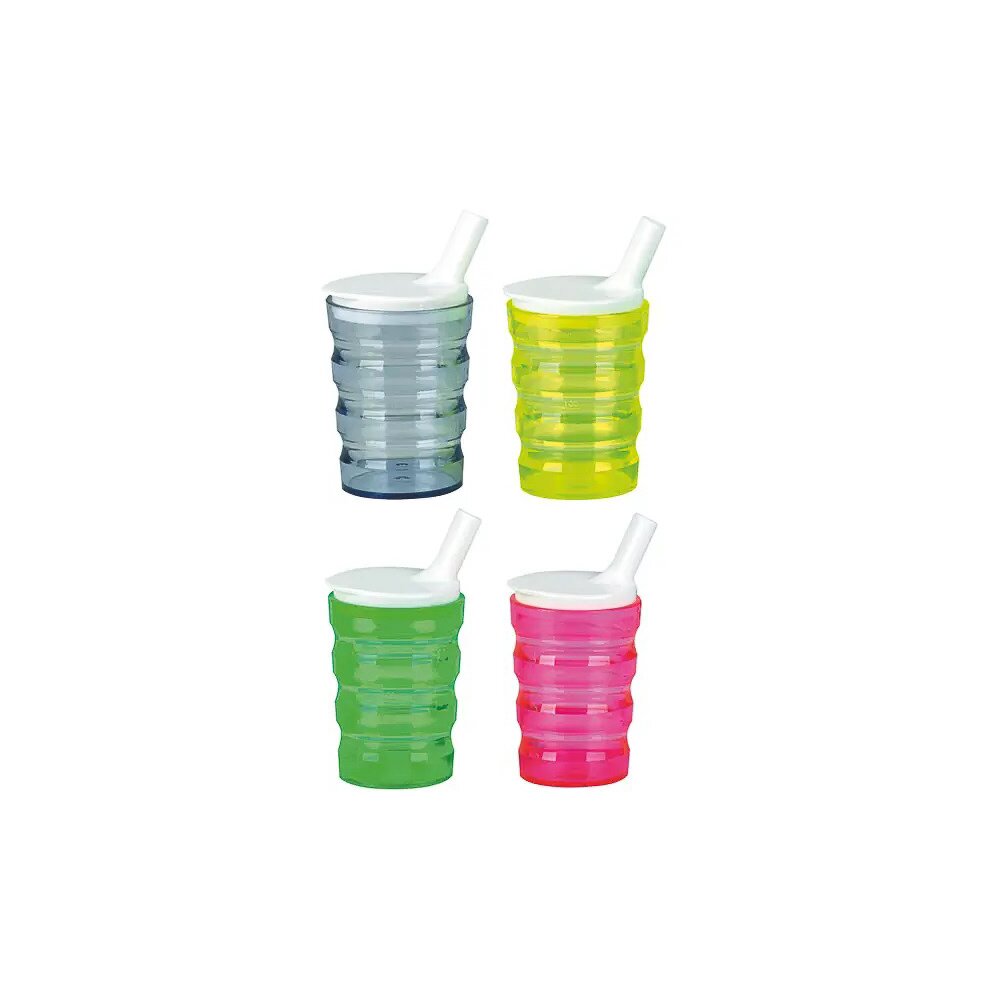 Trinkbecher Komplett mit Deckel, Farbe gelb, Volumen: 200 ml (Stück)
