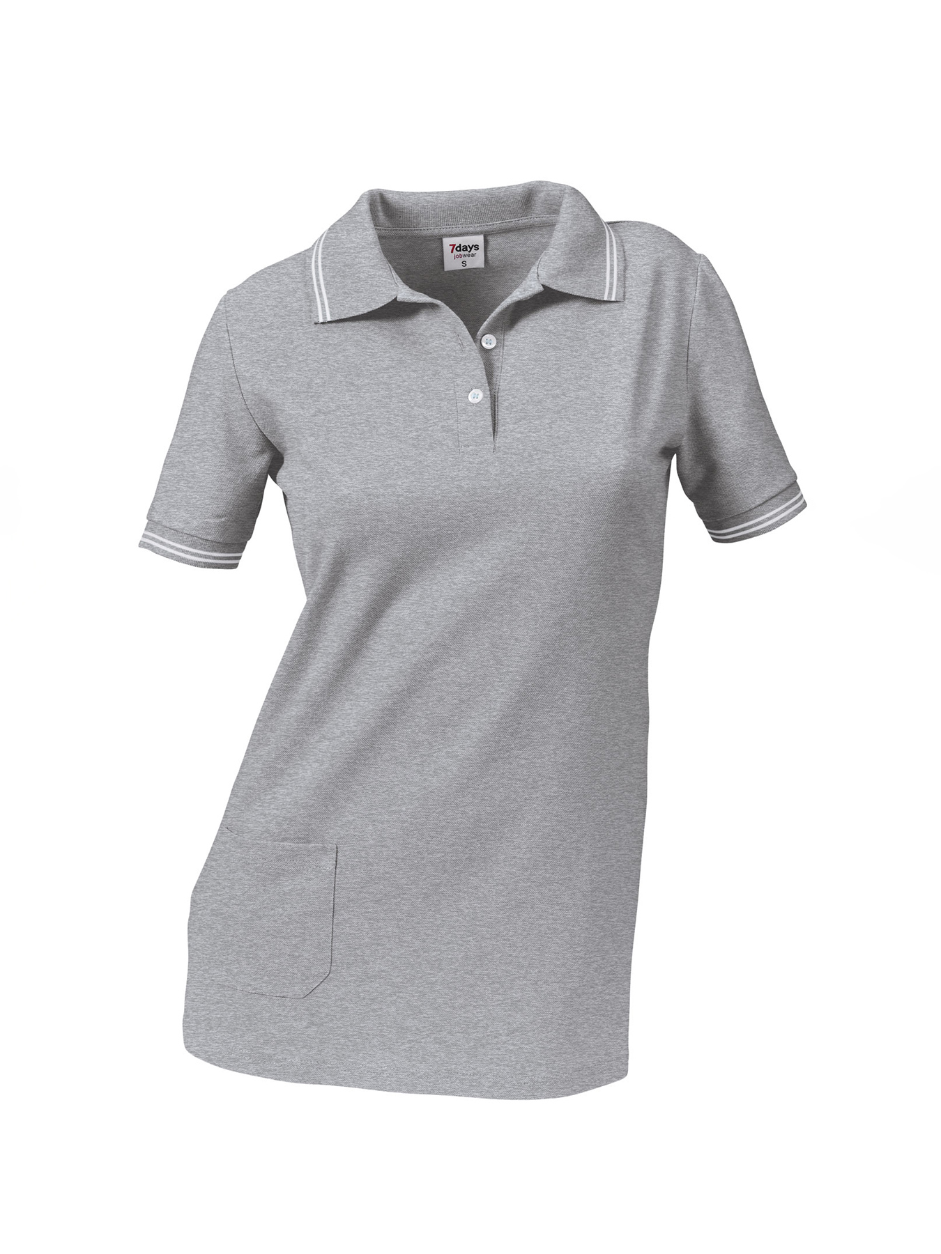 Poloshirt, Piqué - mit Tasche