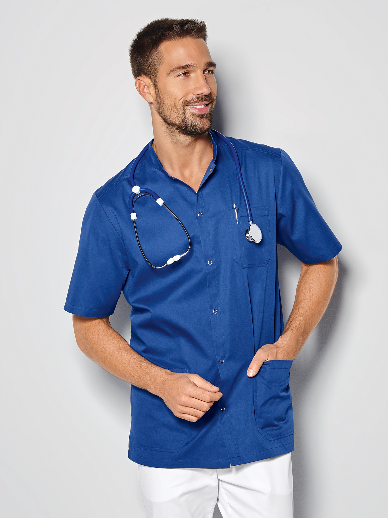 Kasack ARNES mit Druckknopfleiste