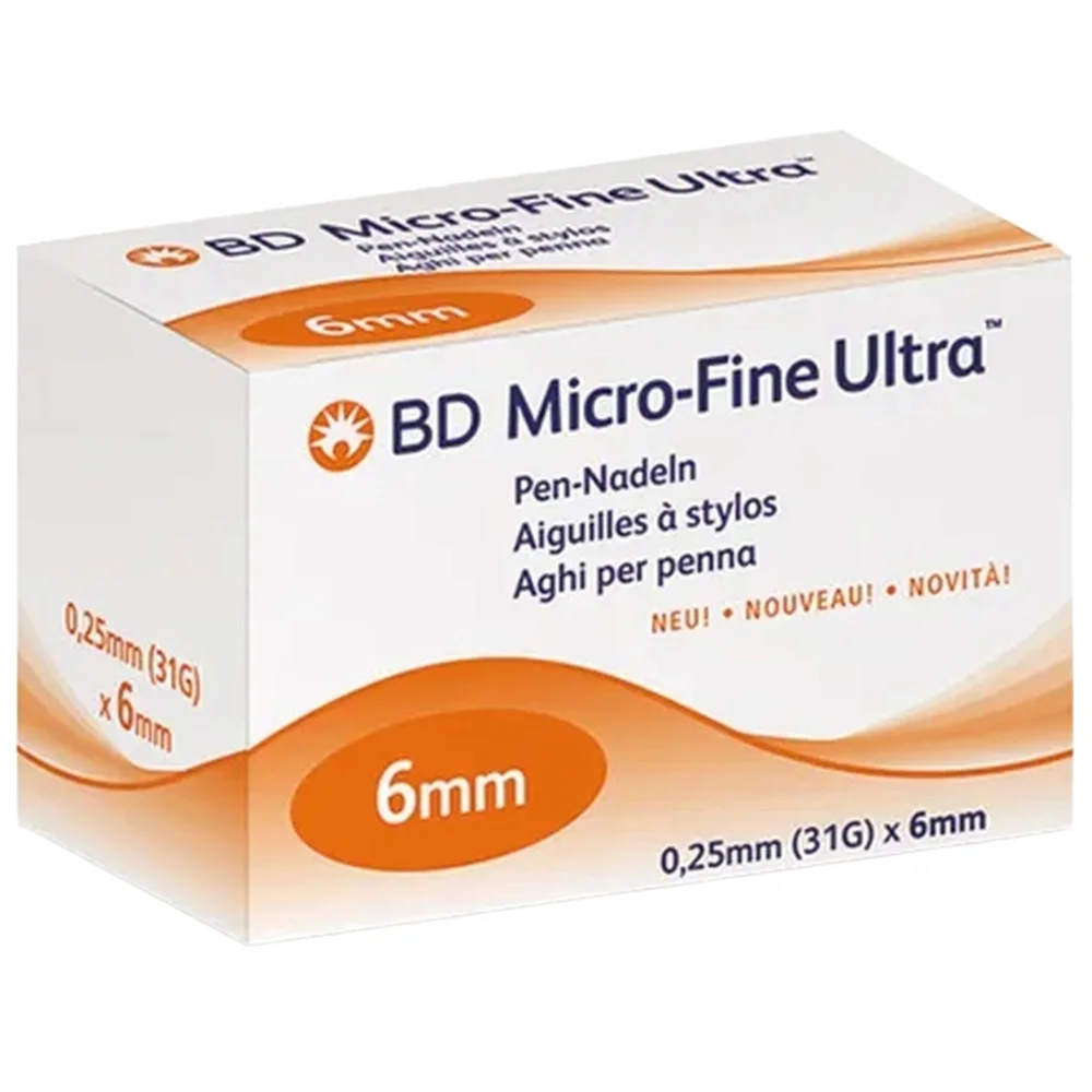 BD Ultra Fine Pen-Nadeln 31G, 0,25 x 6 mm, Pack à 105 Stück