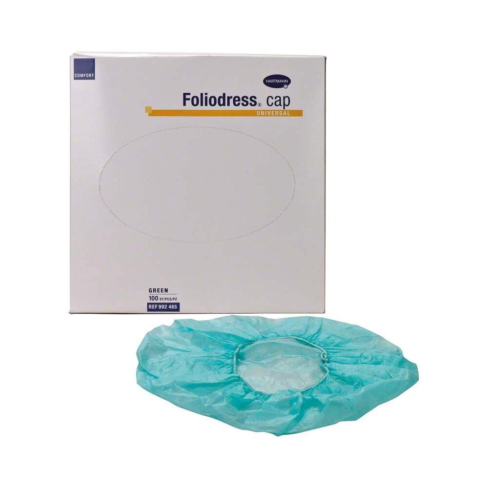 Foliodress Cap Comfort, Universalgröße, OP-Haube, Packung mit 100 Stück
