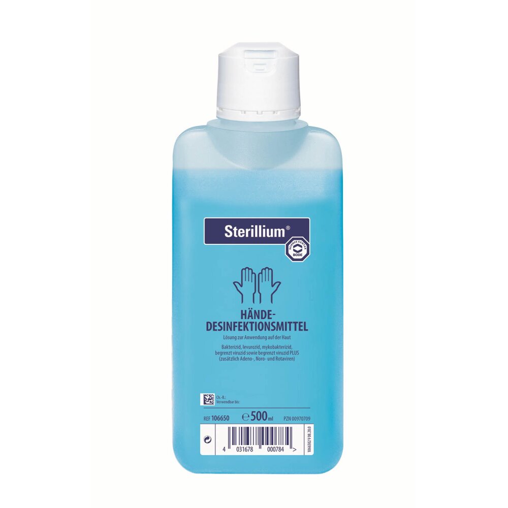 Sterillium® Händedesinfektionsmittel ohne PZN Beschriftung | 500 ml Flasche