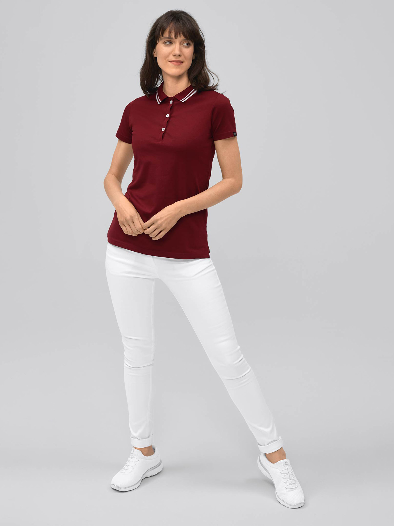 Poloshirt, Single Jersey - Strickkragen