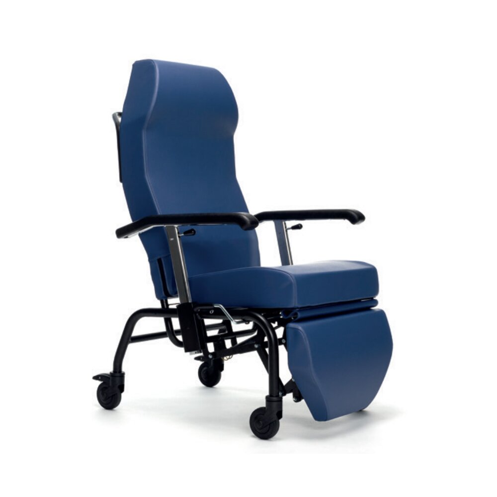 Ruhesessel (Rückenverstellung und Beinauflage) NORMANDIE mit Räderset