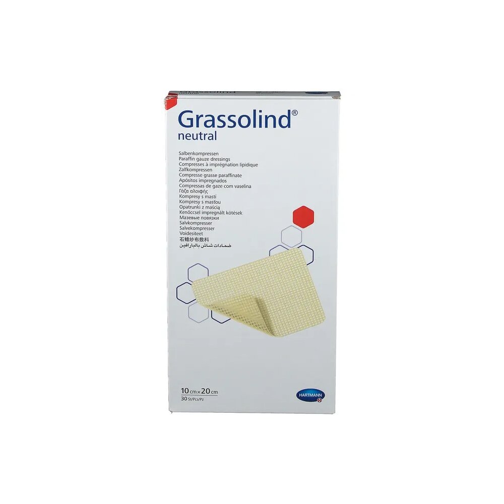 Grassolind® Salbenkompressen steril 10 x 20 cm