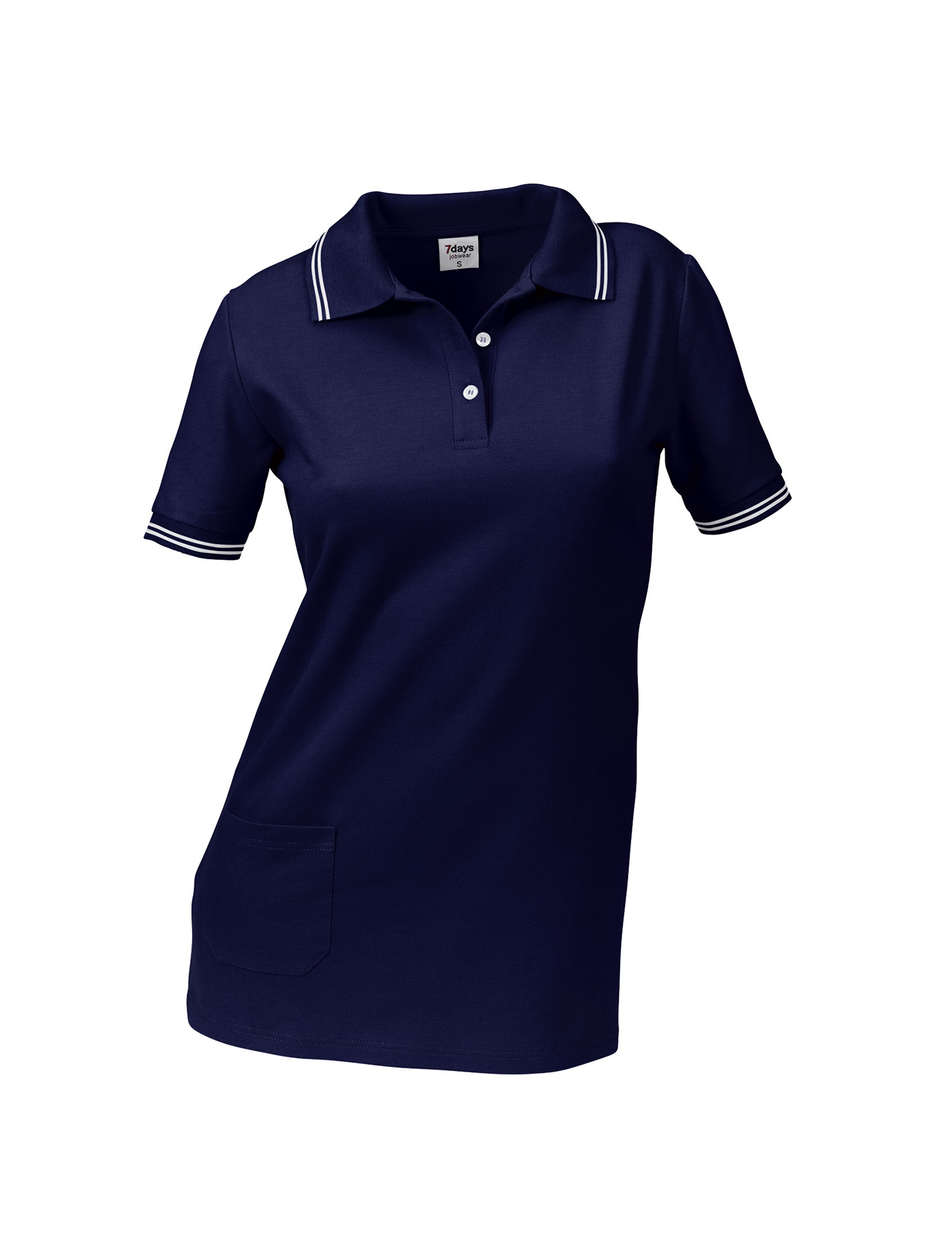Poloshirt, Piqué - mit Tasche