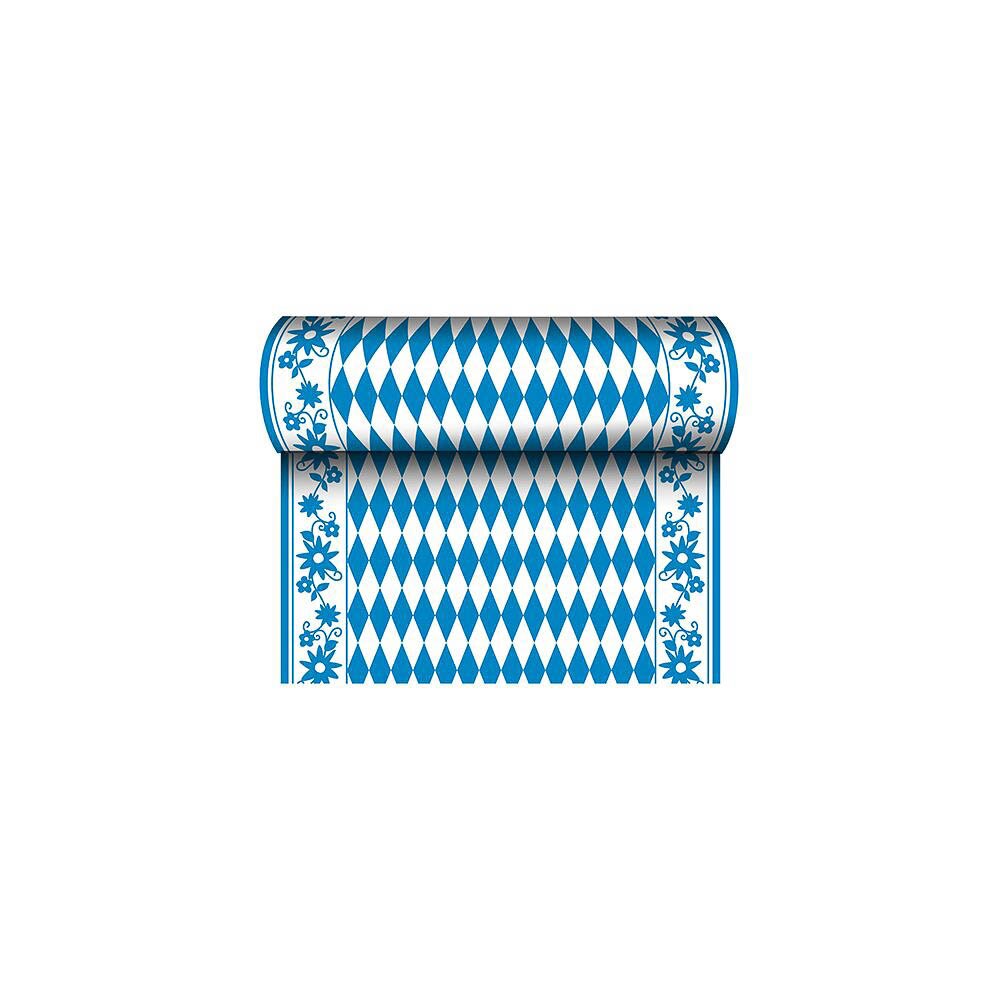 Tischläufer aus Airlaid, stoffähnlich 24 m x 40 cm Bayrisch Blau" (1 Rolle)"