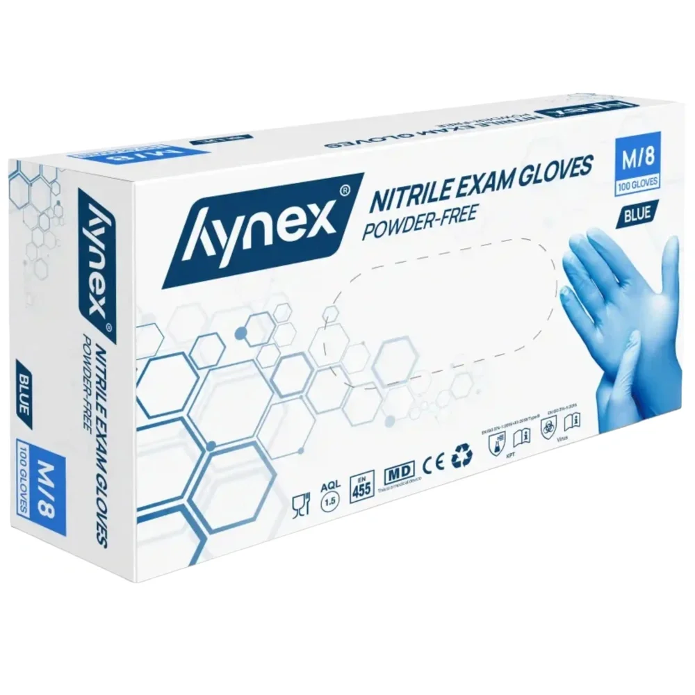 Hynex Nitrilhandschuh 3,5g blau (Box a 100 Stück) in Größe M