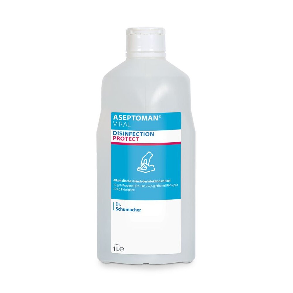 ASEPTOMAN® VIRAL, viruzid (RKI AB) Alkoholisches Händedesinfektionsmittel (1 L Flasche)